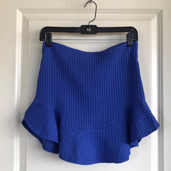 Zara Dresses & Skirts - Zara blue mini skirt Zara Dresses & Skirts - Zara blue mini skirt